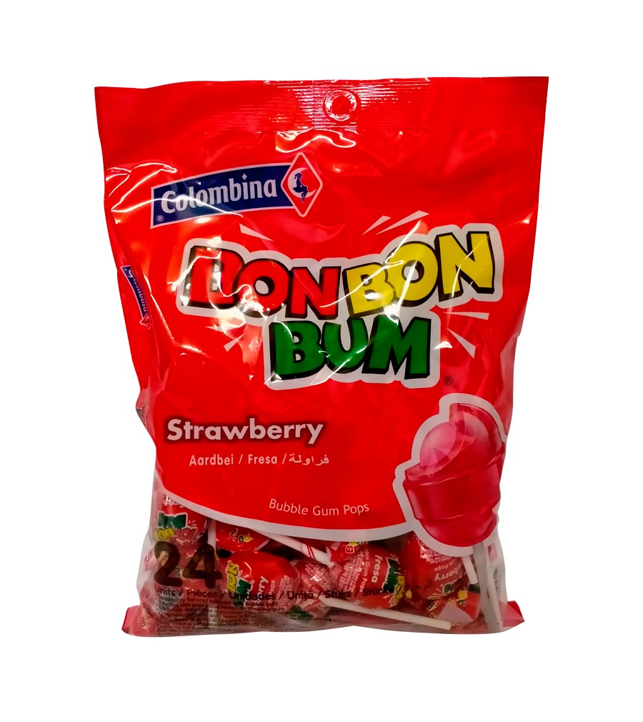 BON BON BUM FRESA X24UNID BON BON BUM FRESA X24UNID