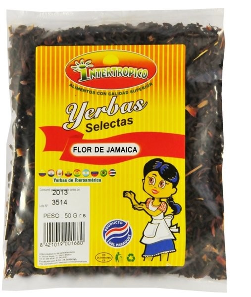 FLOR DE JAMAICA INTERTROPICO 50GR FLOR DE JAMAICA INTERTROPICO 50GR