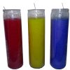 VELADORAS SURTIDAS (CON VASO DE VIDRIO)